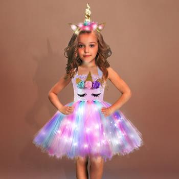 Baby Girl Dress for Girls kids Unicorn Halloween Dresses kid