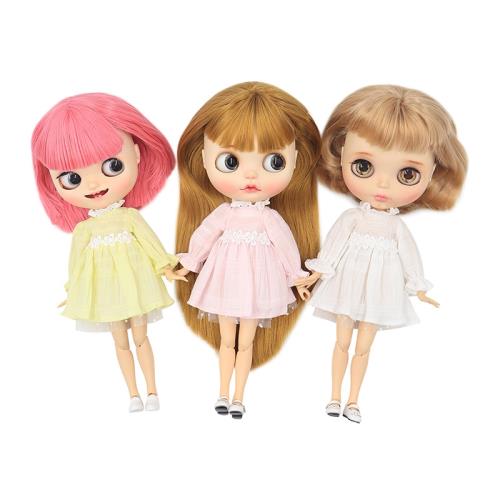 ICY DBS小布娃娃衣服連衣裙粉色白色黃色az麗佳ob24小布娃衣