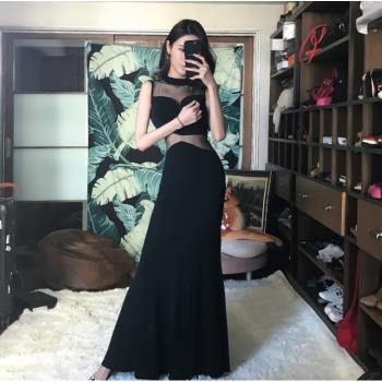 KTV宴會主持女王連衣裙晚禮服