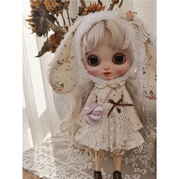 blythe小布娃娃衣服ob22 ob24娃衣azone 小裙子套裝夏季風連衣裙