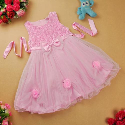 女童裝2025新款公主連衣裙子 花童禮服蓬蓬婚紗裙 六一節目表演服