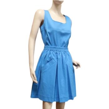 Carven女士藍色彈性連衣裙兩件套