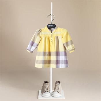 女童中式長款夏裝寶寶純棉襯衫