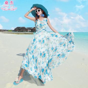 海邊度假波西米亞雪紡顯瘦沙灘裙