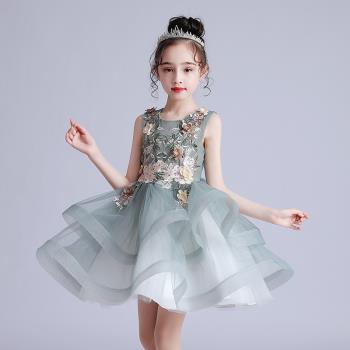 小女孩超洋氣兒童禮服蓬蓬公主裙
