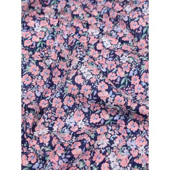 日本進口小紋工房60支長纖棉面料輕薄透氣夏季連衣裙童裝純棉面料