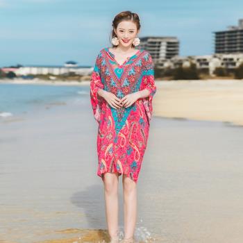 泰國民族風波西米亞沙灘裙披肩