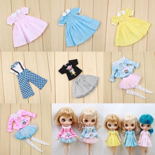 ICY DBS小布娃娃衣服簡約連衣裙短裙套裝背帶褲T恤azone娃衣