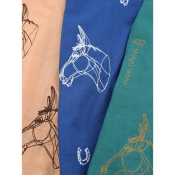 日本KOKKA進口雙層紗純棉布料連衣裙藝術馬DIY刺繡名師布服裝面料