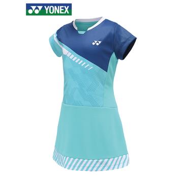 YONEX尤尼克斯羽毛球服女童yy專業比賽訓練透氣速干運動連衣裙