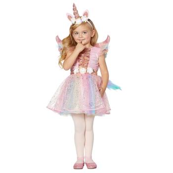 萬圣節兒童服裝女童獨角獸衣服幼兒魔法小精靈仙子公主裙舞蹈服裝