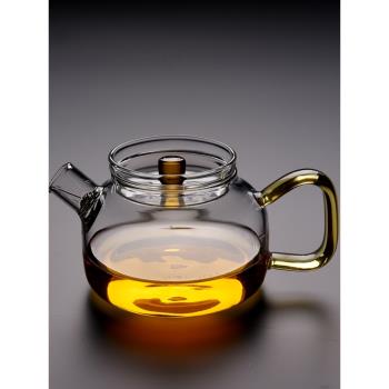 錦格 玻璃茶壺耐熱高溫功夫茶具小號過濾日式加厚保溫泡茶壺家用