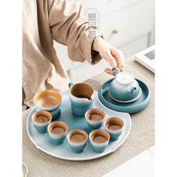 功夫茶具茶盤大套禮盒裝 高檔日式小套家用客廳泡茶陶瓷茶壺茶杯