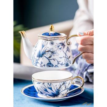 子母壺單人杯壺套裝歐式家用下午茶茶壺復古骨瓷咖啡杯一壺一杯