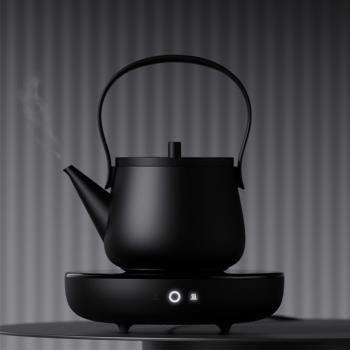 小坐現代簡約電陶爐泡茶燒水壺煮茶家用靜音小型高端蒸茶壺煮茶器