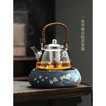 尚言坊嚴選有田燒電陶爐煮茶器泡茶玻璃煮茶壺燒水壺家用自動蒸茶