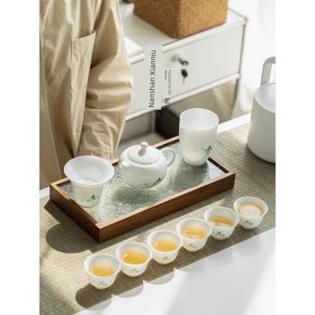 南山先生功夫茶具套裝家用高檔辦公室輕奢中式陶瓷泡茶壺茶杯整套