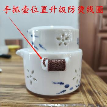 新品陶瓷快客茶壺一壺二兩杯中式玲瓏旅行便攜功夫茶具套裝辦公室