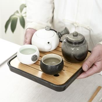 整套功夫茶具套裝家用精品酒店客房民宿新款日式簡約側把茶壺茶杯