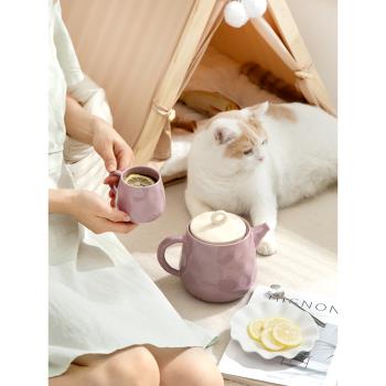 陶瓷泡茶壺耐高溫家用客廳茶杯具組合高顏值花茶壺冷水壺茶具套裝