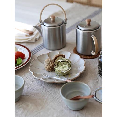 日本制相澤工房Aizawa不銹鋼茶壺茶葉罐功夫茶具家用手作壺帶濾網|茶壺