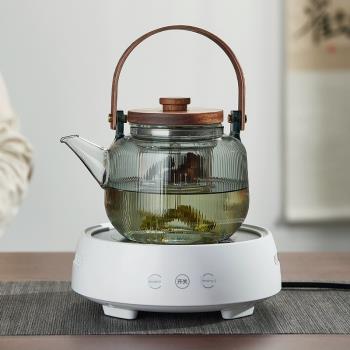 玻璃煮茶壺蒸煮茶器燒水壺泡茶專用養生壺家用小型電陶爐煮茶套裝