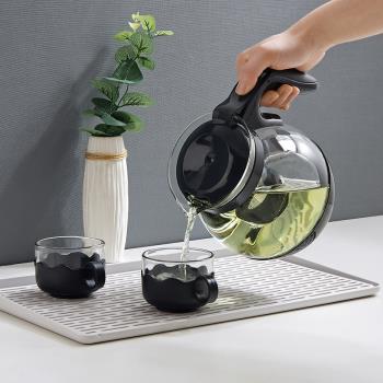 優思居大容量耐熱玻璃茶壺家用沏茶過濾沖茶器功夫泡茶水壺套裝