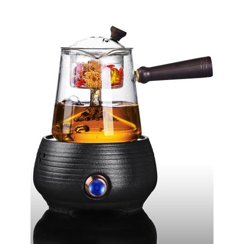 蒸茶器蒸汽煮茶壺煮茶器安化黑茶專用玻璃壺白茶全自動電陶爐家用