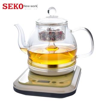 Seko/新功 N20智能蒸汽醒茶泡茶壺全自動玻璃煮茶器噴淋式黑茶壺