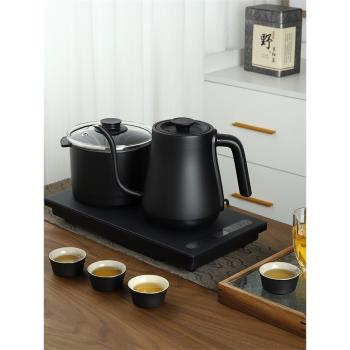 電熱水壺全自動上水底部上水熱水壺泡茶專用嵌入式茶臺一體不銹鋼