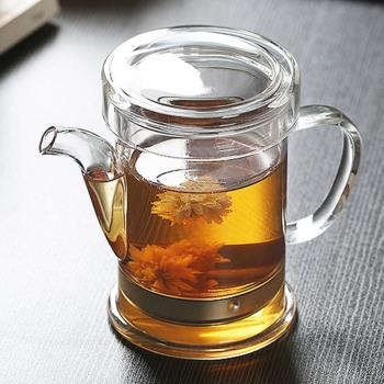 紅茶茶壺加厚大號可拆洗耐熱玻璃不銹鋼過濾耐高溫泡功夫茶沖茶器