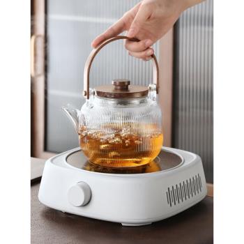 煮茶器套裝全自動玻璃蒸汽電陶爐