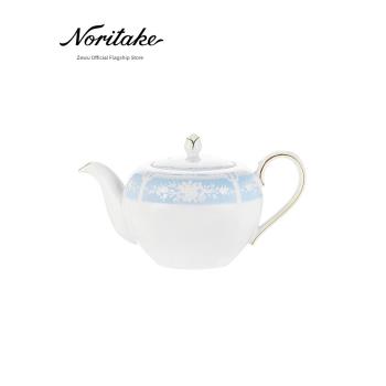 Noritake則武 LACEWOOD歐式小茶壺單壺家用下午茶茶具新婚禮盒裝