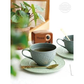 復古陶瓷下午茶具歐式茶杯茶壺客廳家用輕奢咖啡杯碟子花茶具套裝