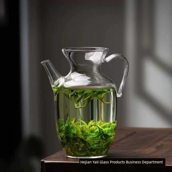 小茶壺一人用仿宋玻璃壺宋壺泡綠茶專用茶具執壺家用燒水泡茶器杯