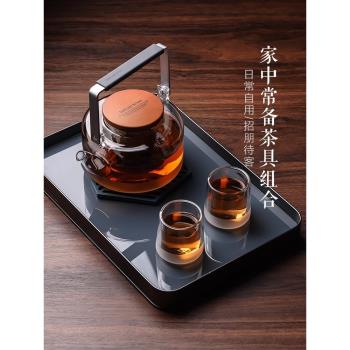 英國LITTLERAINDROP茶壺玻璃提樑壺大容量煮茶壺家用燒水壺電陶爐