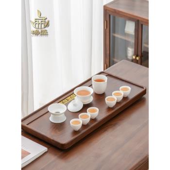 榜盛羊脂玉潮汕功夫茶具套裝家用小型辦公室會客高檔白瓷茶壺茶杯