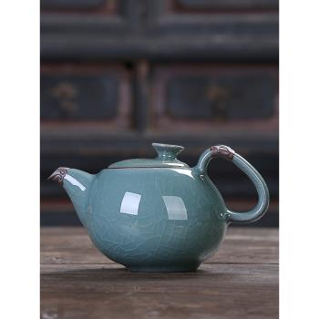 祥業哥窯陶瓷復古冰裂開片茶壺