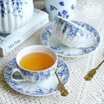 英式下午茶具復古青花咖啡杯高檔精致杯碟套裝歐式咖啡壺茶壺茶杯