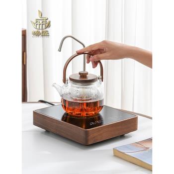榜盛煮茶器全自動一體式上水小型電陶爐燒水壺耐熱玻璃煮茶壺套裝