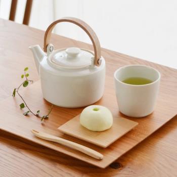 日本制SALIU SYO 祥日式純色和風茶壺煎茶杯紅茶飲料對杯禮盒
