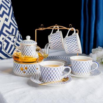 水果茶壺蠟燭加熱花茶壺花茶杯花茶茶具英式下午茶茶具套裝咖啡杯