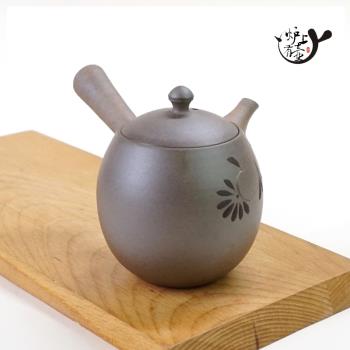 日本進口常滑燒 都筑豐 陶制側把急須茶壺日式茶具泡茶壺紙盒裝