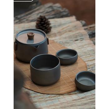 火楓戶外純鈦泡茶器便攜茶壺露營輕量化煮水壺鈦合金旅行茶具套裝