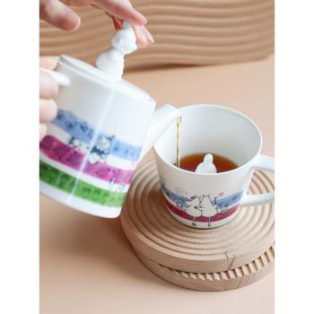 日本Afternoon Tea姆明聯名款 北歐陶瓷茶具套裝家用茶壺咖啡杯