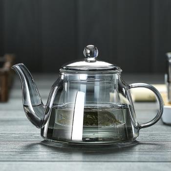 玻璃茶壺泡茶家用茶水分離耐高溫加厚耐熱過濾花茶泡茶器茶具套裝