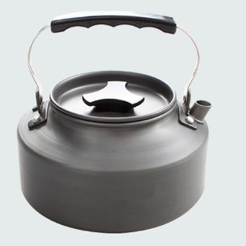 戶外茶壺大容量耐高溫多功能熱水壺旅游便攜式熱水壺鋁制水壺1.1L
