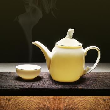 硅元陶瓷 茶具套裝功夫茶具家用商用 中式陶瓷簡約茶壺 東坡茶具