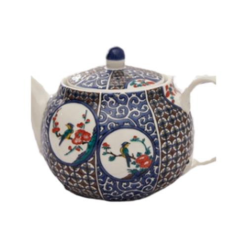 日本進口九谷燒赤繪金彩鳳凰圖急須日式陶瓷茶道茶具茶壺后手壺|茶壺 日本進口九谷燒赤繪金彩鳳凰圖急須日式陶瓷茶道茶具茶壺后手壺|茶壺