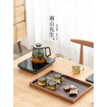 南山先生深空茶具套裝家用玻璃煮茶壺大容量茶水分離泡茶壺花茶杯